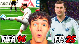 ¡JUEGO CON ZIDANE EN CADA FIFA [upl. by Rbma983]