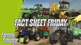 THEY ARE BACK Fact Sheet Friday 01  Farming Simulator 25 [upl. by Prentice]