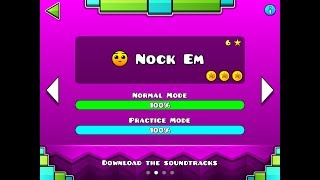 OUTDATED Geometry Dash Subzero Walkthrough  Level 2 Nock Em ALL COINS [upl. by Annaul763]