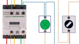 شرح طريقة تركيب كونتاكتور مع مبدلة contacteur avec commutateur [upl. by Manup]