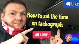 Changing time on tachograph FASTEST WAY [upl. by Thirzi]