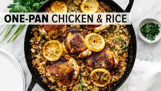 CHICKEN amp RICE  easy amp healthy onepan recipe [upl. by Aicilas204]