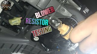 How to Verify a Bad Blower Resistor [upl. by Stanleigh]