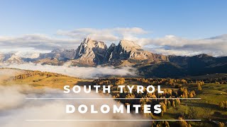 Dolomites Italy over the clouds by drone in 4k – South Tyrol Dolomiti [upl. by Proffitt]