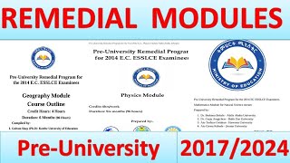 REMEDIAL MODULES [upl. by Arraes]