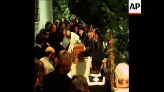 SYND 20 3 75 THE FUNERAL OF ARISTOTLE ONASSIS [upl. by Yanehc528]