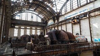 Exploring an Abandoned Power Plant  MASSIVE Turbine Hall [upl. by Sairtemed531]