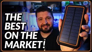 The Best Solar Charger Power Bank Review 2019 [upl. by Aiekam]