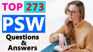 PSW Exam vary important Question amp Answer [upl. by Laekcim]