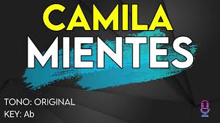 Camila  Mientes  Karaoke Instrumental [upl. by Nirroc]