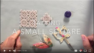 Tatting  a Small Square [upl. by Catlin652]