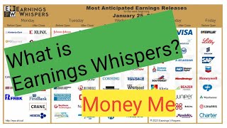 What is Earnings Whispers  Lets Take a look  great tool for investing [upl. by Eittik]