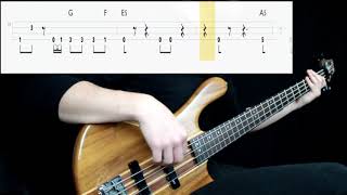 Alien Ant Farm  Smooth Criminal Bass Cover Play Along Tabs In Video [upl. by Erbes117]