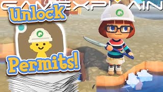 How to Unlock Terraforming in Animal Crossing New Horizons Island Designer Permits Guide [upl. by Eudora277]