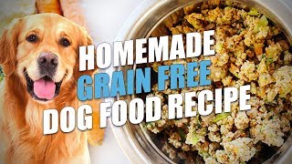 Homemade Grain Free Dog Food Recipe Healthy and Cheap [upl. by Semaj]