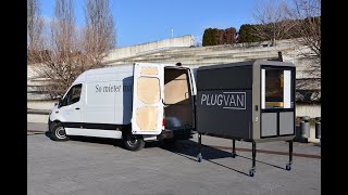 Ausbau vom Kastenwagen zum Camper in 5 Min  Conversion from transporter to camper van in 5 min [upl. by Acus]