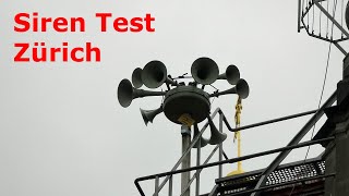 Siren test in Zurich Switzerland [upl. by Harifaz]