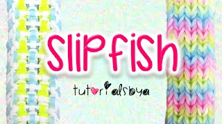 NEW Reversible SlipFish Rainbow Loom Bracelet Tutorial  How To [upl. by Yebba]