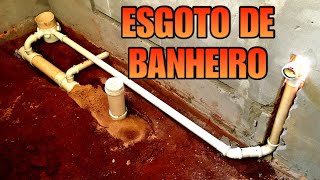 COMO FAZER O ESGOTO DO BANHEIRO [upl. by Naeloj]