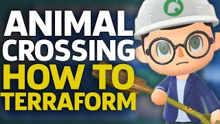 How To Terraform Your Island  Animal Crossing New Horizons [upl. by Yeta]