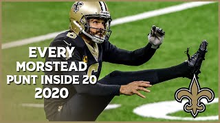 Every Thomas Morstead punt downed inside the 20  2020 Saints Highlights [upl. by Radford946]