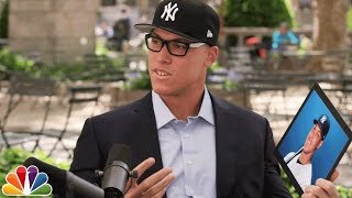 Aaron Judge Asks Yankees Fans About Aaron Judge [upl. by Clellan]