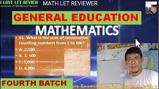 UPDATED GENERAL EDUCATION LET REVIEWER MATHEMATICS [upl. by Stavro]