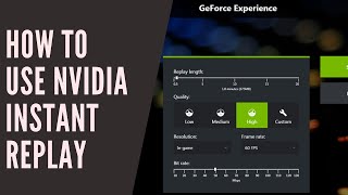 How to use Nvidia Instant Replay to record gameplay [upl. by Deraj]