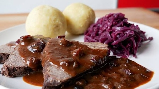 Sauerbraten Selber Machen Rezept  Marinated Pot Roast Recipe  ENG SUBS [upl. by Danyluk782]