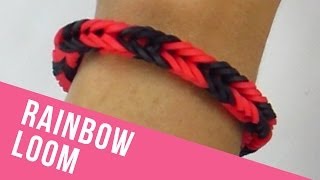 How To Make a Rainbow Loom Fishtail Bracelet [upl. by Kiryt]