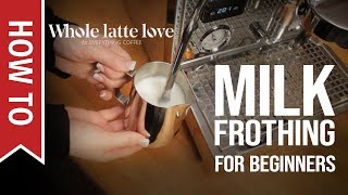 How To Milk Frothing for Beginners 5 Tips [upl. by Nerahs]