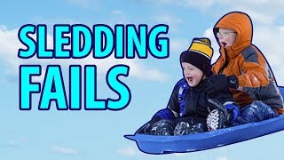 Sledding Fails 2017  Funny Fail Compilation [upl. by Aina]