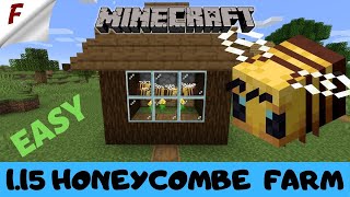 ✅ Minecraft Beehive apiary easy to build bee nest honeycomb farm Java 115 [upl. by Neehcas]