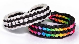 Rainbow Loom Double Capped Dragon Scale Advanced Bracelet [upl. by Fabe115]