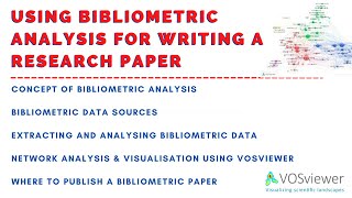 How to use Bibliometric Analysis for Writing a Research Paper [upl. by Titos]