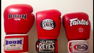 Fairtex BGV1 vs Hybrid Cleto Reyes vs Boon 14oz [upl. by Netsruk]