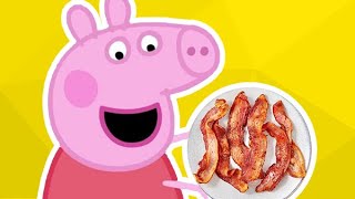 Peppa Eats Bacon Cursed Footage [upl. by Cohlier]