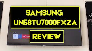 UN58TU7000FXZA Review  58 Inch TU7000 Series Smart Crystal UHD 4K TV Price Specs  Where to Buy [upl. by Sakram791]