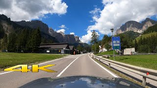 Dolomites Passo Gardena Italy One Epic Drive 4K 60P 🇮🇹 [upl. by Nasas]