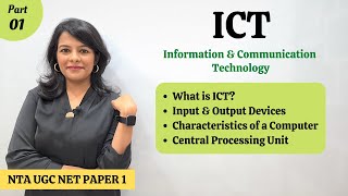 Information amp Communication Technology ICT  NTA UGC NET Paper 1 Syllabus  Part 1 [upl. by Urania]