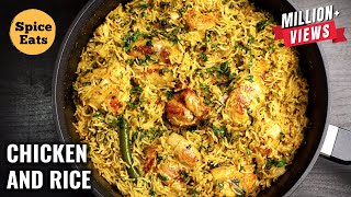 ONE POT CHICKEN AND RICE  EASY CHICKEN RICE RECIPE  ONE PAN CHICKEN RICE [upl. by Ardnnek749]