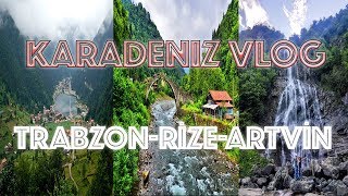 Karadeniz Turunda Gezilecek Yerler  TRABZONRİZEARTVİN GEZİSİ [upl. by Grannie287]