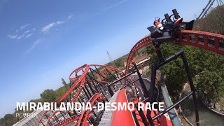 Desmo Race Roller Coaster POV  Ducati World at Mirabilandia [upl. by Monarski]