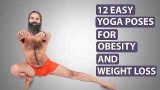 12 Yoga Postures for Obesity amp Weight Loss  Swami Ramdev [upl. by Keelin]