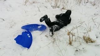 Snow Sledding FAILS amp Wipeouts Compilation [upl. by Notsuoh203]