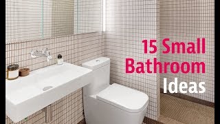 15 Small Bathroom Ideas [upl. by Lehcyar]