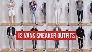 12 Ways to Style Vans Sneakers  Men’s Fashion  Outfit Ideas [upl. by Cadel288]