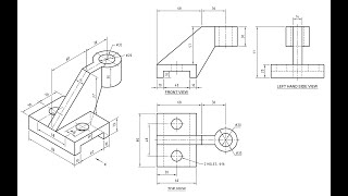 Orthographic Projection  Engineering drawing  Technical drawing [upl. by Cathe]