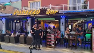 CORFU Greece  SIDARI Nightlife The Strip [upl. by Lacy103]