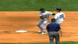 Randy Velarde pulls off an unassisted triple play in 2000 [upl. by Dnar511]